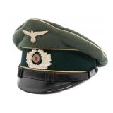 WWII GERMAN HEER INFANTRY NCO PEAKED VISOR CAP