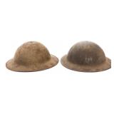 WWI US AEF 35th DIVISION M1917 DOUGHBOY HELMETS