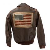 WWII USAAF CBI TYPE A-2 LEATHER FLIGHT JACKET