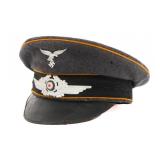 WWII GERMAN LUFTWAFFE AVIATION NCO VISOR CAP