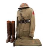 WWI US AEF 5th ANTI-AIR ARTILLERY OFFICER UNIFORM
