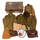 WWI US AEF UNIFORM ITEMS