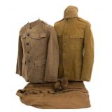 WWI US ARMY EM/NCO TUNICS & UNIFORM ITEMS