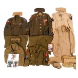 WWII US ARMY EM/NCO SERVICE TUNIC & IKE JACKET