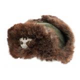 WWII GERMAN POLICE WINTER FUR CAP