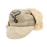 WWII GERMAN LUFTWAFFE WINTER FUR CAP