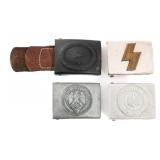 WWII GERMAN HJ, DJ, HEER & LUFTWAFFE BELT BUCKLES
