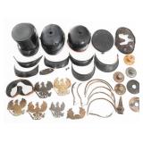 IMPERIAL GERMAN PICKELHAUBE & SHAKO ASSORTED PARTS