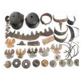 IMPERIAL GERMAN PICKELHAUBE ASSORTED PARTS