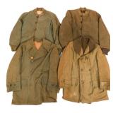 WWII US ARMY M43 FIELD PILES & MACKINAW COATS