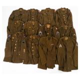 WWII US ARMY ENLISTED/NCO SERVICE TUNICS