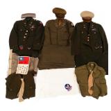 WWII US ARMY CBI, INFANTRY & MP OFFICER UNIFROMS