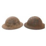 WWI US AEF 1st ARMY M1917 DOUGHBOY HELMETS