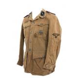 WWII GERMAN WAFFEN-SS PANZER SAHARIANA TUNIC