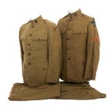 WWI US ARMY 4th & 42nd INFANTRY DIVISION UNIFORMS