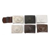 WWII GERMAN LUFTWAFFE & HEER EM BELT BUCKLES