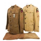 WWI US AEF 1st ARMY AIR SERVICE ENLISTED UNIFORMS