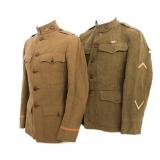 WWI US ARMY 151st AERO & AVIATION SIGNALS TUNICS
