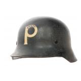 WWII GERMAN FIRE POLICE PFAFF SECURITY M34 HELMET
