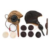 WWII US NAVY NAF1092 & N288s FLIGHT HELMETS