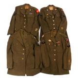 WWII US ARMY ENLISTED/NCO SERVICE TUNICS