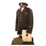 WWII US 801st TANK DESTROYER BATT. OFFICER UNIFORM