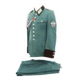 WWII GERMAN POLICE HAUPTMANN UNIFORM SET