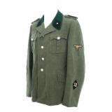 WWII GERMAN SS SD UNTERSCHERFUHRER M35 FIELD TUNIC