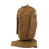 WWI US AEF TANK CORPS NCO UNIFORM SET