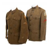 WWI US AEF 35th & 77th DIVISION ENLISTED TUNICS