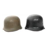 WWII GERMAN FIRE POLICE HELMETS