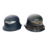 WWII GERMAN LUFTSCHUTZ M38 GLADIATOR HELMETS