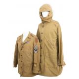 WWII US ARMY ARCTIC FIELD JACKET & PARKA OVERCOAT