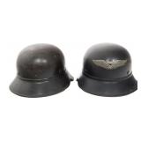WWII GERMAN GLADIATOR & LUFTSCHUTZ HELMETS