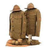 WWI US AEF 35th DIV. 70th BG & 140th IR UNIFORMS