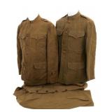 WWI US ARMY MODEL 1917 ENLISTED/NCO TUNICS