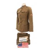 WWI US AEF 35th DIV, 129th MG CO. ENLISTED UNIFORM