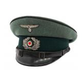 WWII GERMAN HEER ENGINEER NCO VISOR CAP