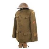 WWI US ARMY 35th DIV 137th REGT TUNIC & HELMET