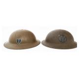 WWI US AEF 80th & 89th DIV M1917 & MkI HELMETS