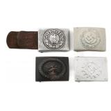 WWII GERMAN HEER, LUFTWAFFE & DAF BELT BUCKLES