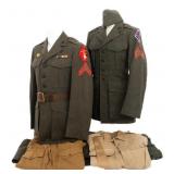 WWII USMC 1st & 2nd DIV EM SERVICE ALPHA UNIFORMS