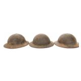 WWI US ARMY M1917 HELMET SHELLS