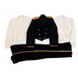 COLD WAR ERA US ARMY & NAMED NAVY MESS UNIFORMS