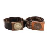 WWI IMPERIAL GERMAN PRUSSIAN EM & SOUVENIR BELTS