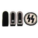 WWII GERMAN SS SPORTS SHIRT LOGO & SHOULDER BOARDS