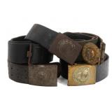 WWI - WWII GERMAN PRUSSIAN HEER EM & OFFICER BELTS