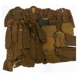 WWII US ARMY ENLISTED UNIFORM ITEMS