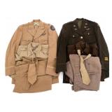 WWII USAAF NAMED OFFICER UNIFORM SETS