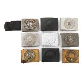 WWII GERMAN MILITARY & ORGANIZATION BELT BUCKLES